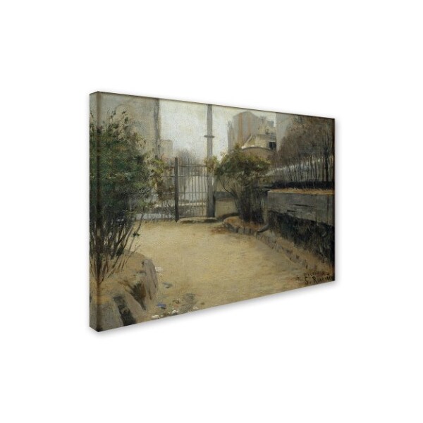 Santiago Rusinol 'Garden Of Montmartre' Canvas Art,24x32